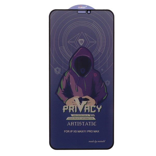 محافظ صفحه نمایش شیشه ای Full Cover Mietubl Anti Static Privacy مدل NTC - Apple iPhone 11 Pro Max / iPhone X Max / iPhone Xs Max