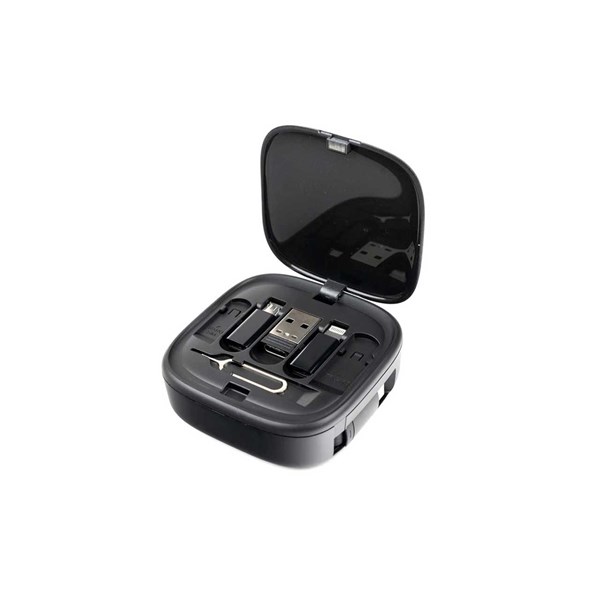 مجموعه چند کاره لوازم جانبی و تبدیل موبایل Hiska مدل HR-02 60W - مشکی