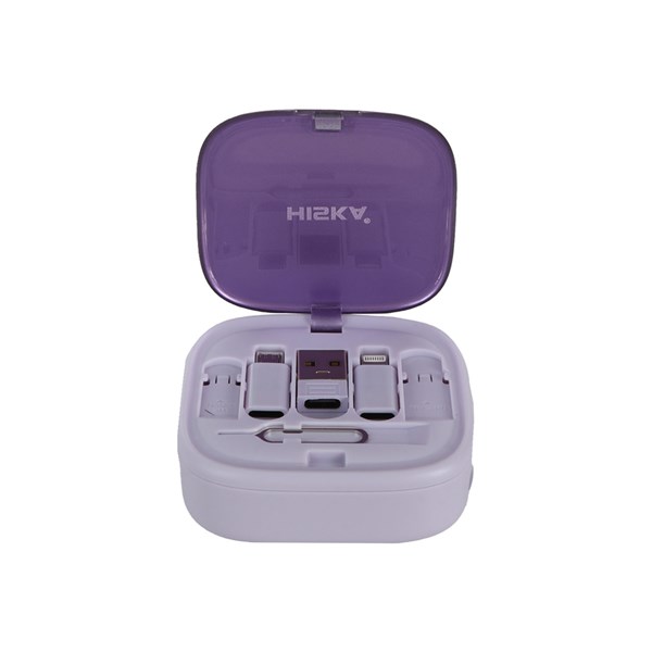 مجموعه چند کاره لوازم جانبی و تبدیل موبایل Hiska مدل HR-02 60W - یاسی