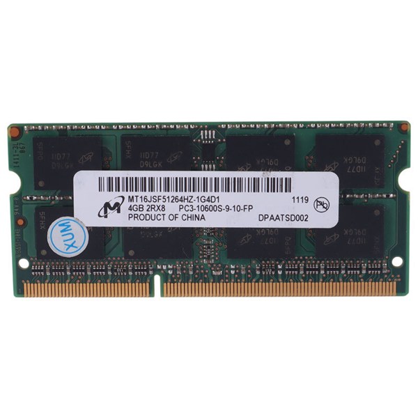 رم لپ تاپ میکرون MT16JSF51264HZ-1G4D1 DDR3 4GB 1333MHz CL9