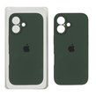 قاب سیلیکونی پاک کنی محافظ لنزدار اورجینال Apple iPhone 16 - سبز تیره (پک دار) - NTC