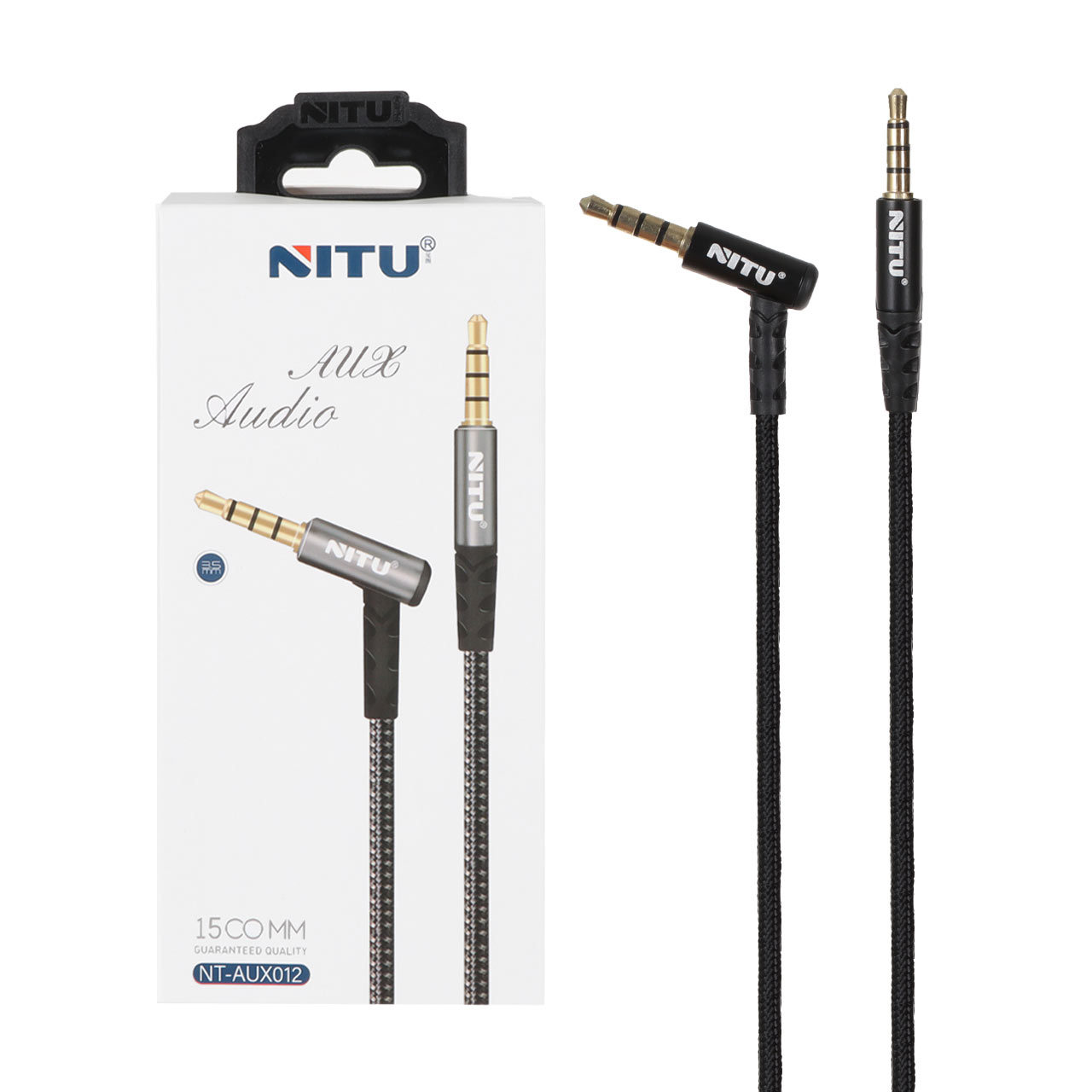 کابل Nitu Aux مدل NT-AUX012 - مشکی (گارانتی 18 ماه تعویض نیکان همراه)