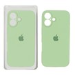 قاب سیلیکونی پاک کنی محافظ لنزدار اورجینال Apple iPhone 16 - سبز مغز پسته ای (پک دار) - NTC