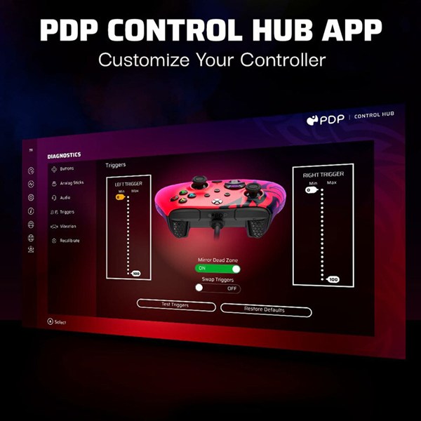 دسته بازی PDP Rematch Spirit Red XBOX Series X/S / PC