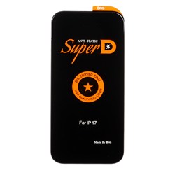 محافظ صفحه نمایش شیشه ای Apple iPhone 17 - Full Cover Super D Biva - مشکی (بدون پک)
