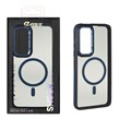 قاب Pro Camera لنز آلومینیومی دودی MagSafe دور هاشور Samsung Galaxy S24 FE - آبی (پک دار) - MPS