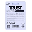 باتری چهارتایی قلمی تراست Alkaline Super Plus LR6