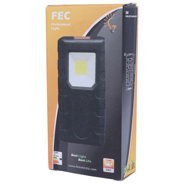چراغ قوه مگنتی باتری خور FEC