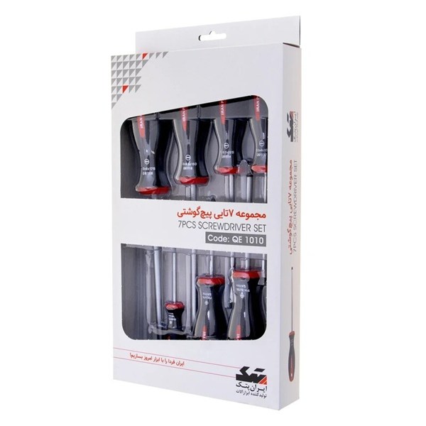 ست پیچ گوشتی 7 عددی ایران پتک QE 1010