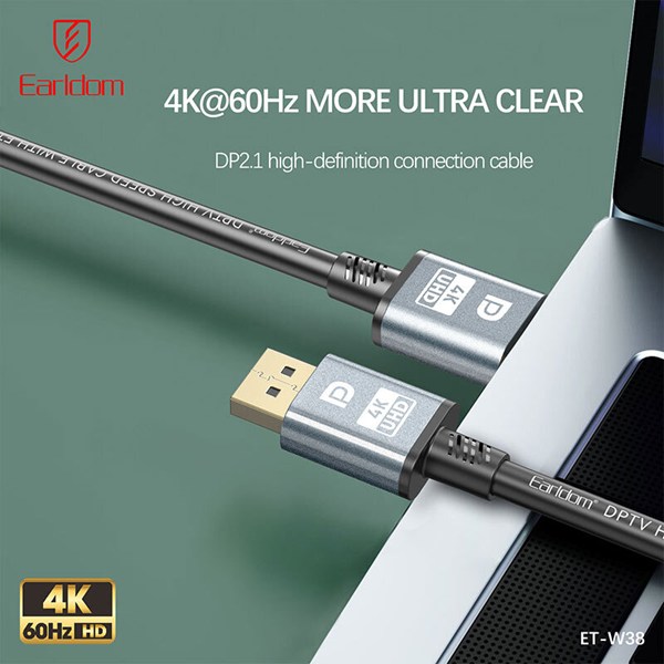کابل Display 4K ارلدام ET-W38 طول 5 متر
