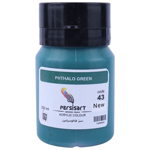 رنگ اکریلیک پرسیس آرت Phthalo Green 43 حجم 250 میلی لیتر