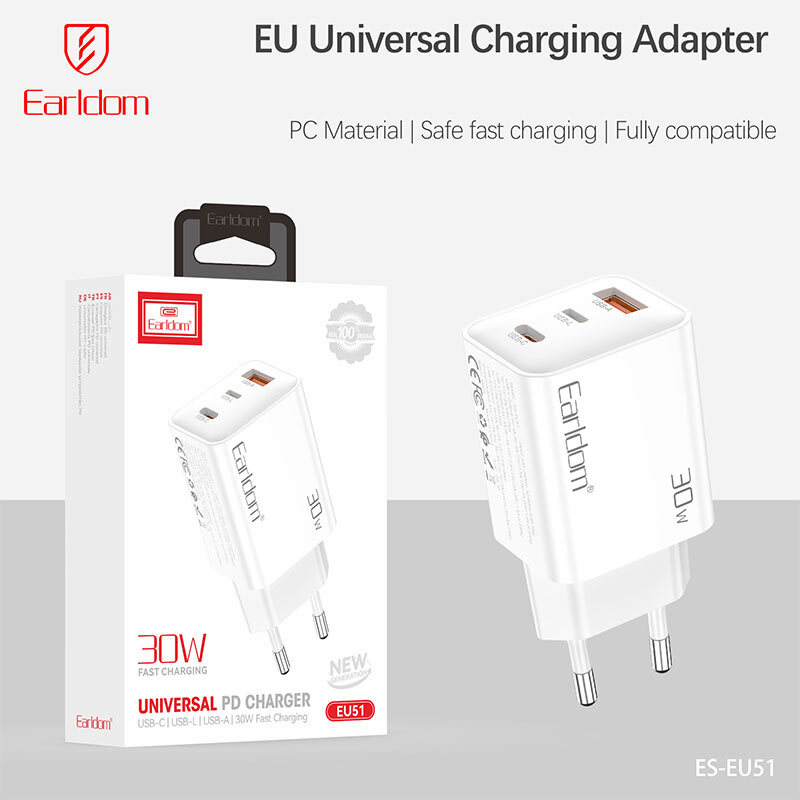 شارژر دیواری 20 وات ارلدام ES-EU51 PD 3A