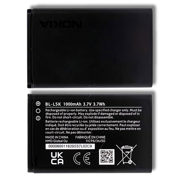 باتری موبایل اورجینال نوکیا Nokia BL-L5K