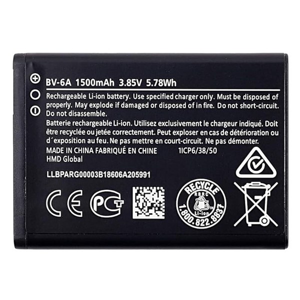 باتری موبایل اورجینال نوکیا Nokia BV-6A