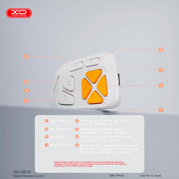 ریموت کنترل بلوتوثی موبایل ایکس او XO-SS19