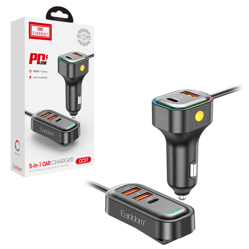 شارژر فندکی 30 وات ارلدام ES-CC37