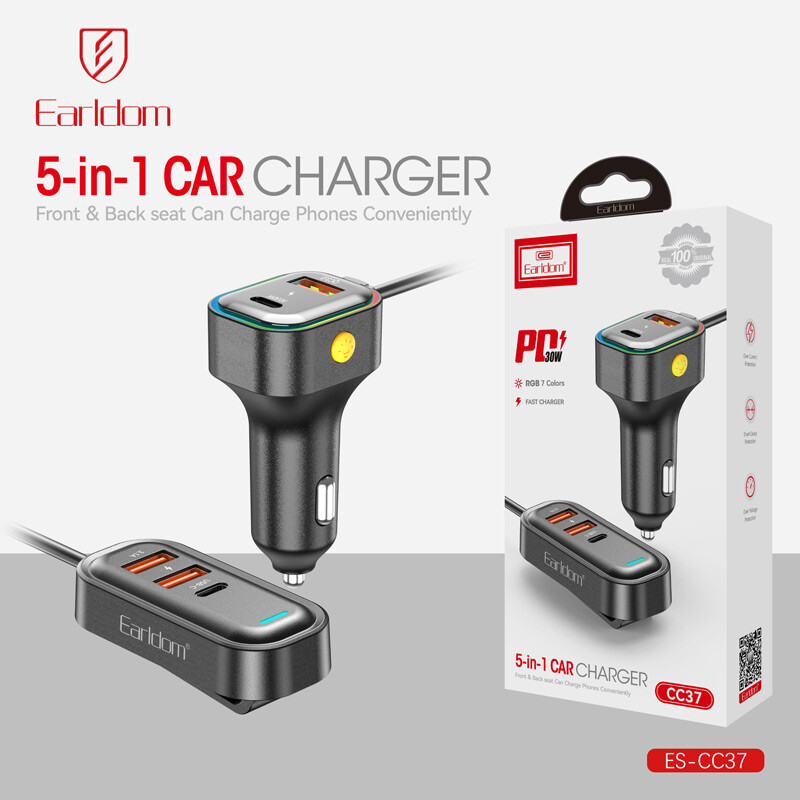 شارژر فندکی 30 وات ارلدام ES-CC37