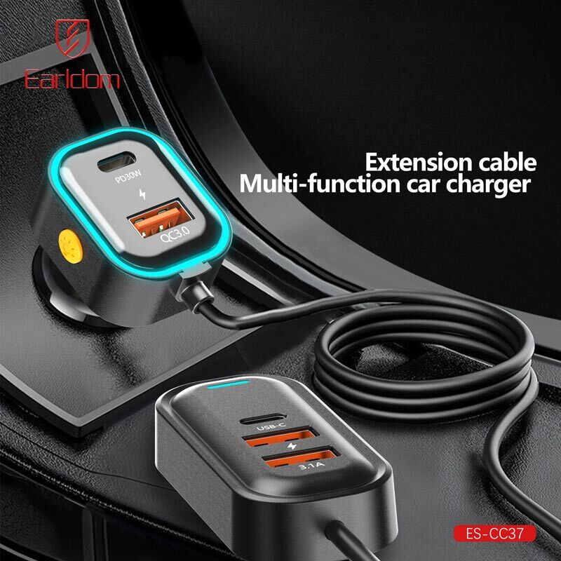 شارژر فندکی 30 وات ارلدام ES-CC37