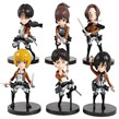 اکشن فیگور طرح انیمه Attack on Titan کد 713/3 بسته 6 عددی