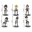 اکشن فیگور طرح انیمه Attack on Titan کد 713/3 بسته 6 عددی