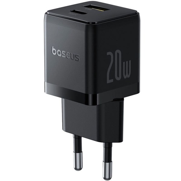 شارژر دیواری 20 وات باسئوس P10111608113 QC3.0 PD 3A + کابل تبدیل تایپ سی
