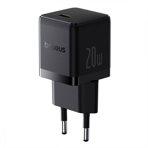شارژر دیواری 20 وات باسئوس P10111602213 QC3.0 PD 3A + کابل تبدیل تایپ سی