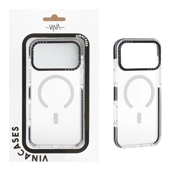 قاب اورجینال Vina شفاف Magsafe مدل Apple iPhone 17 Pro Max - سفید (پک دار) - VIN