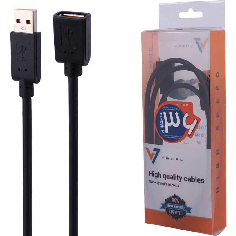 کابل افزایش طول USB واصل Vasel طول 1.5 متر