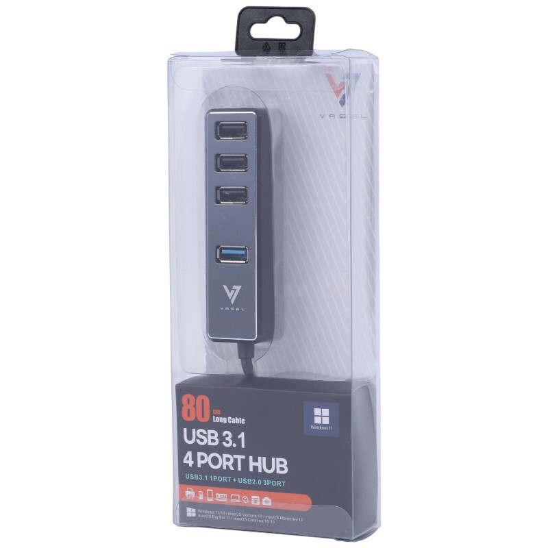 هاب 4 پورت USB3.1 واصل VSL-HU-380