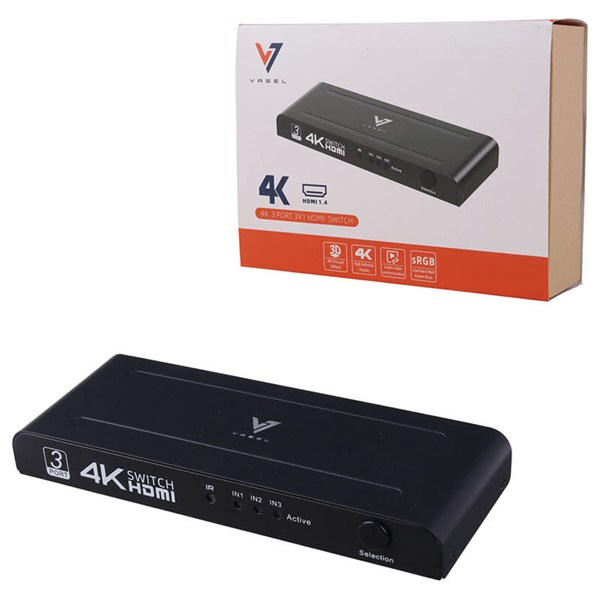 سوییچ 3 پورت HDMI واصل VSL-4K301
