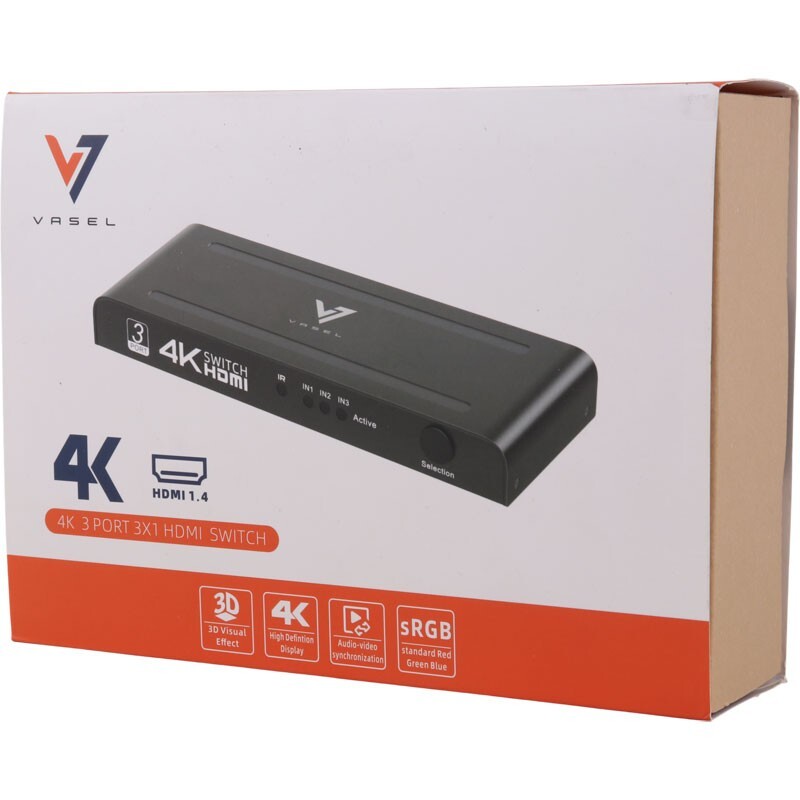 سوییچ 3 پورت HDMI واصل VSL-4K301