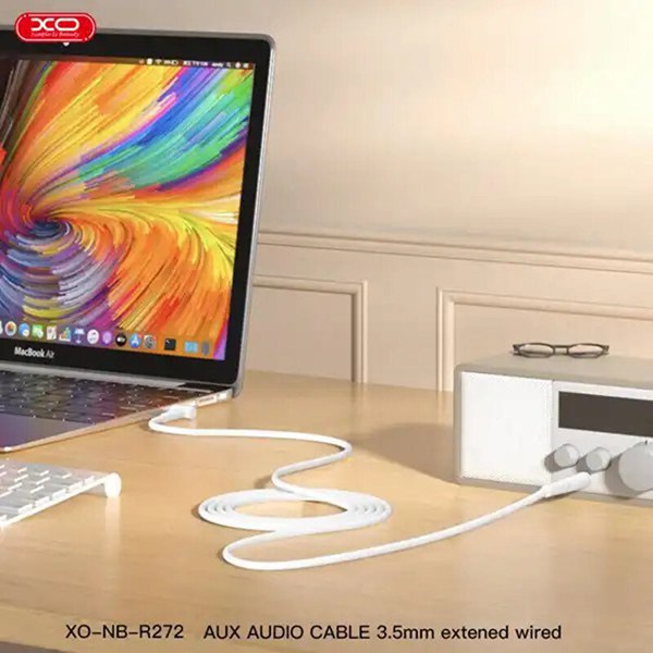 کابل AUX ایکس او XO-NB-R272 یکسر L طول 1 متر