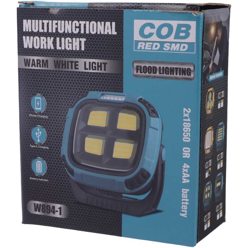 پروژکتور سیار ال ای دی شارژی و پاوربانک COB W892-1