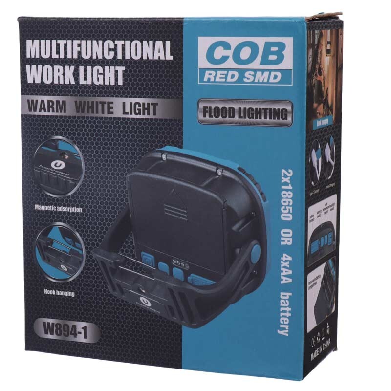 پروژکتور سیار ال ای دی شارژی و پاوربانک COB W892-1