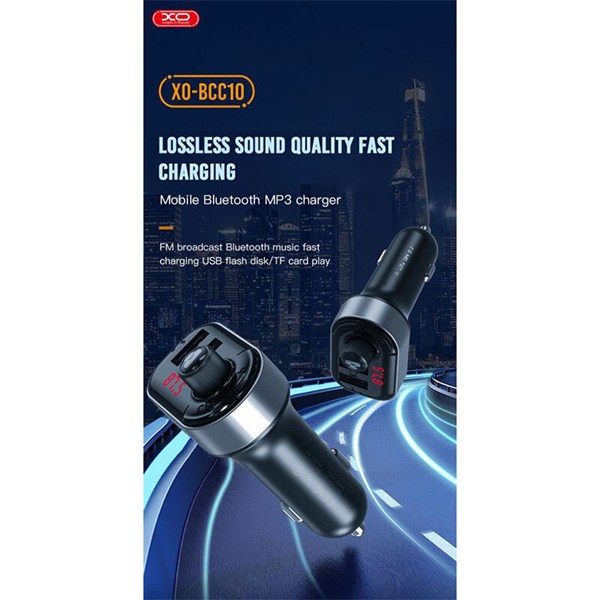 شارژر فندکی و اف ام پلیر بلوتوثی 15.5 وات ایکس او XO-BCC10