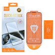 محافظ صفحه نمایش شیشه ای اورجینال Mietubl - Quick Fit Box مدل Apple iPhone 13 / iPhone 13 Pro / iPhone 14 / 16e (پک دار)