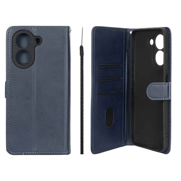 کیف موبایل مگنتی Crystal داخل مخمل Xiaomi Redmi A5 / Poco C71 - سرمه ای
