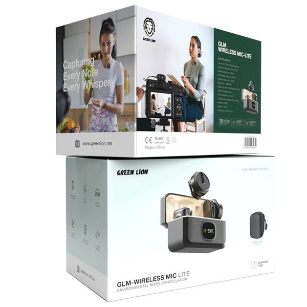 میکروفون یقه ای بی سیم دوتایی گرین لاین GLM Lite Type-C