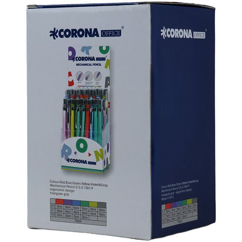مداد نوکی میلی متر کرونا CO7010C بسته 72 عددی