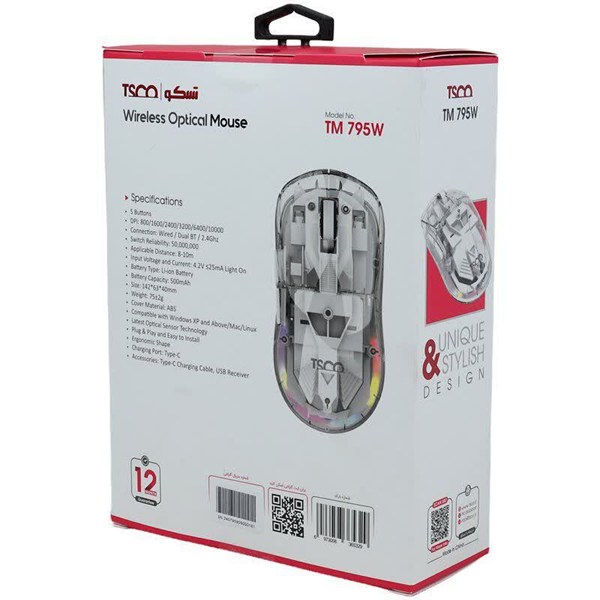 موس بی سیم تسکو TM 795W