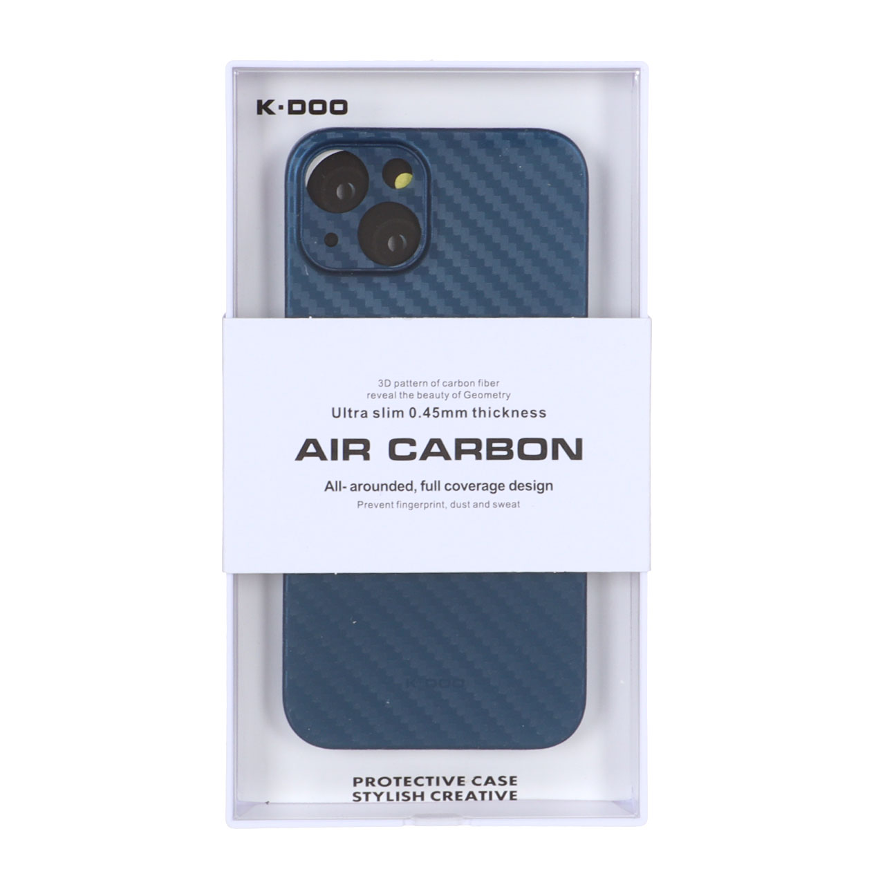 قاب محافظ لنزدار Original KDoo Air Carbon مدل Apple iPhone 13 / iPhone 14 - سرمه ای ( پک دار) - NTC