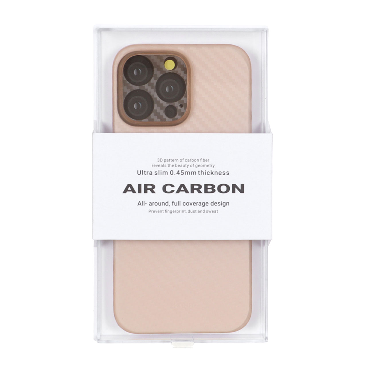 قاب محافظ لنزدار Original KDoo Air Carbon مدل Apple iPhone 16 Pro Max - صحرایی ( پک دار) - NTC