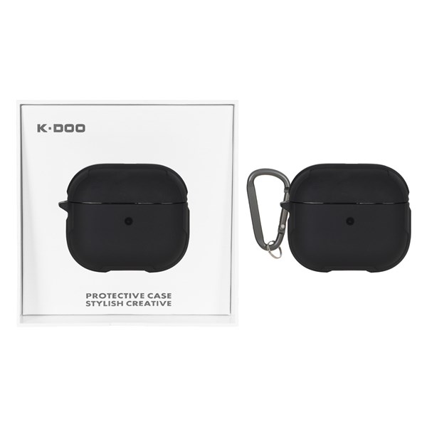 کاور ایرپاد اورجینال KDoo مدل Apple Airpods 3 - مشکی (پک دار) - NTC