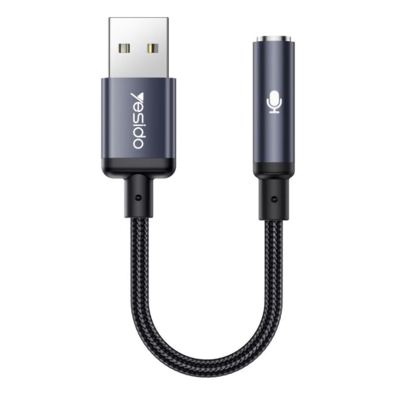 تبدیل USB به جک 3.5 میلی متری یسیدو YAU46