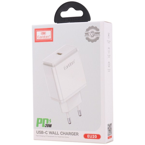 شارژر دیواری 20 وات ارلدام ES-EU20 PD 3A