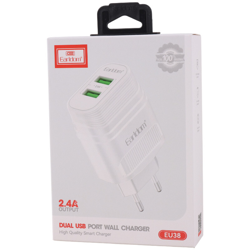 شارژر دیواری 12 وات ارلدام ES-EU38 2.4A