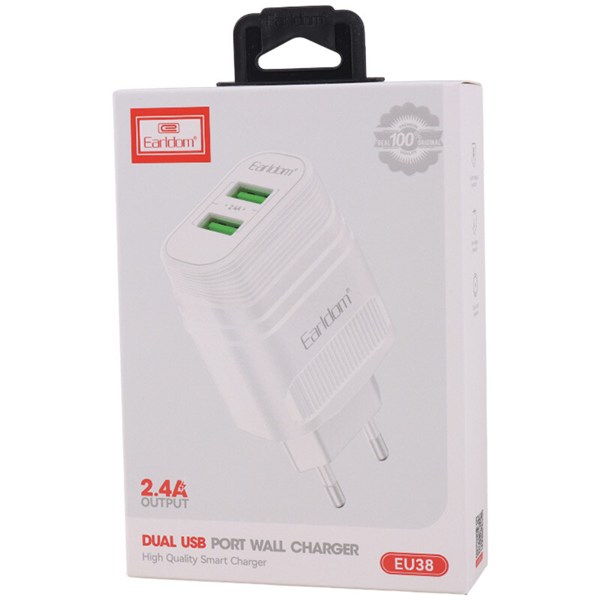 شارژر دیواری 12 وات ارلدام ES-EU38 2.4A