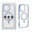 قاب اورجینال الکترواستاتیک MagSafe با ست محافظ لنز رینگی Apple iPhone 16 Pro Max - آبی (پک دار)
