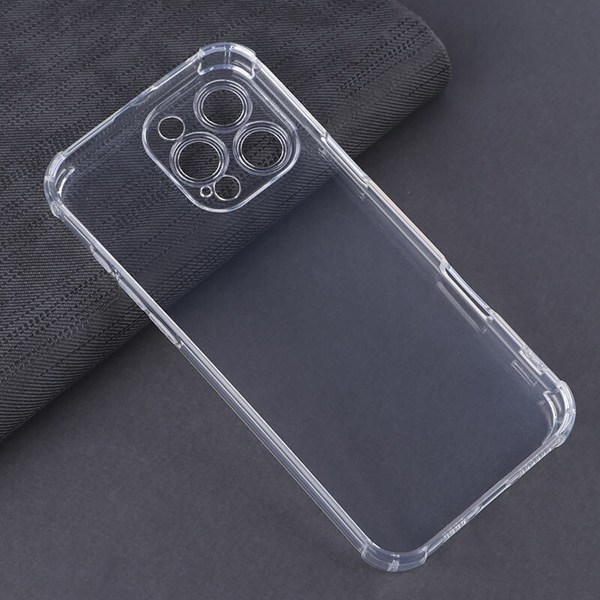 قاب ژله ای ضربه گیر بی رنگ آیفون iPhone 16 Pro Max محافظ لنزدار