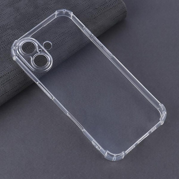 قاب ژله ای ضربه گیر بی رنگ آیفون iPhone 16 محافظ لنزدار